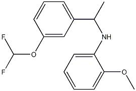 N-{1-[3-(difluoromethoxy)phenyl]ethyl}-2-methoxyaniline Struktur