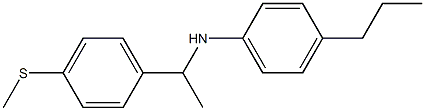 N-{1-[4-(methylsulfanyl)phenyl]ethyl}-4-propylaniline Struktur