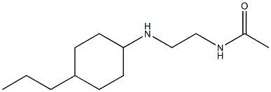 N-{2-[(4-propylcyclohexyl)amino]ethyl}acetamide Struktur