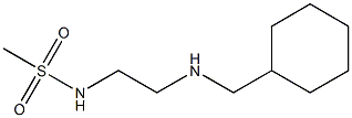 N-{2-[(cyclohexylmethyl)amino]ethyl}methanesulfonamide Struktur