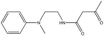 N-{2-[methyl(phenyl)amino]ethyl}-3-oxobutanamide Struktur