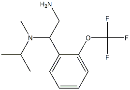 N-{2-amino-1-[2-(trifluoromethoxy)phenyl]ethyl}-N-isopropyl-N-methylamine Struktur