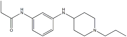 N-{3-[(1-propylpiperidin-4-yl)amino]phenyl}propanamide Struktur