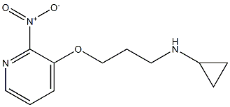 N-{3-[(2-nitropyridin-3-yl)oxy]propyl}cyclopropanamine Struktur