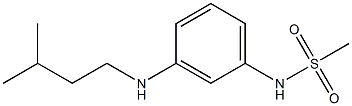 N-{3-[(3-methylbutyl)amino]phenyl}methanesulfonamide Struktur