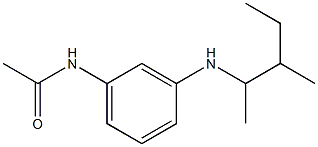 N-{3-[(3-methylpentan-2-yl)amino]phenyl}acetamide Struktur