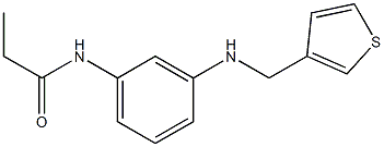 N-{3-[(thiophen-3-ylmethyl)amino]phenyl}propanamide Struktur