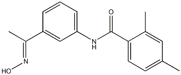 N-{3-[1-(hydroxyimino)ethyl]phenyl}-2,4-dimethylbenzamide Struktur