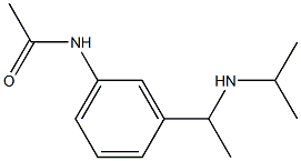 N-{3-[1-(propan-2-ylamino)ethyl]phenyl}acetamide Struktur