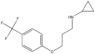 N-{3-[4-(trifluoromethyl)phenoxy]propyl}cyclopropanamine Struktur