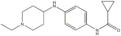 N-{4-[(1-ethylpiperidin-4-yl)amino]phenyl}cyclopropanecarboxamide Struktur