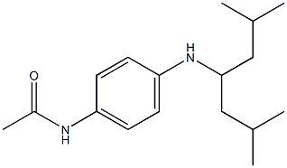 N-{4-[(2,6-dimethylheptan-4-yl)amino]phenyl}acetamide Struktur