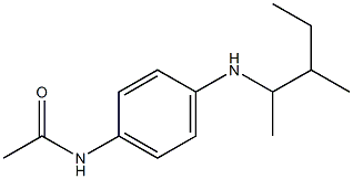 N-{4-[(3-methylpentan-2-yl)amino]phenyl}acetamide Struktur