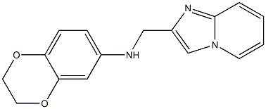 N-{imidazo[1,2-a]pyridin-2-ylmethyl}-2,3-dihydro-1,4-benzodioxin-6-amine Struktur