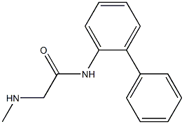 N-1,1'-biphenyl-2-yl-2-(methylamino)acetamide Struktur