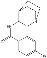 N-1-azabicyclo[2.2.2]oct-3-yl-4-bromobenzamide Struktur