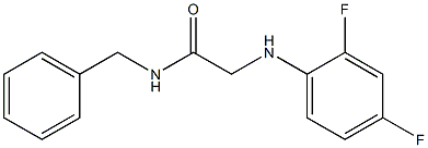 N-benzyl-2-[(2,4-difluorophenyl)amino]acetamide Struktur