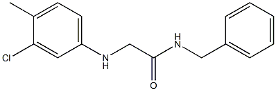 N-benzyl-2-[(3-chloro-4-methylphenyl)amino]acetamide Struktur