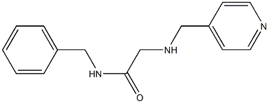 N-benzyl-2-[(pyridin-4-ylmethyl)amino]acetamide Struktur