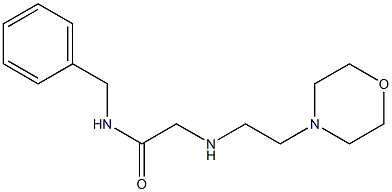 N-benzyl-2-{[2-(morpholin-4-yl)ethyl]amino}acetamide Struktur