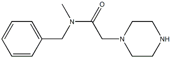 N-benzyl-N-methyl-2-(piperazin-1-yl)acetamide Struktur