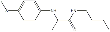 N-butyl-2-{[4-(methylsulfanyl)phenyl]amino}propanamide Struktur