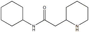 N-cyclohexyl-2-(piperidin-2-yl)acetamide Struktur