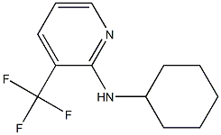 N-cyclohexyl-3-(trifluoromethyl)pyridin-2-amine Struktur