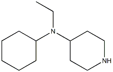 N-cyclohexyl-N-ethylpiperidin-4-amine Struktur