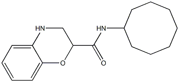 N-cyclooctyl-3,4-dihydro-2H-1,4-benzoxazine-2-carboxamide Struktur