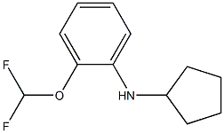 N-cyclopentyl-2-(difluoromethoxy)aniline Struktur