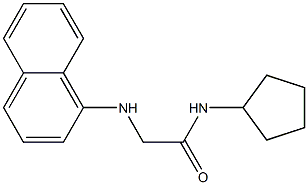 N-cyclopentyl-2-(naphthalen-1-ylamino)acetamide Struktur