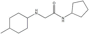 N-cyclopentyl-2-[(4-methylcyclohexyl)amino]acetamide Struktur