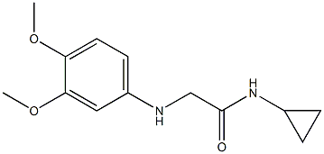 N-cyclopropyl-2-[(3,4-dimethoxyphenyl)amino]acetamide Struktur