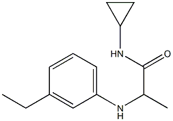 N-cyclopropyl-2-[(3-ethylphenyl)amino]propanamide Struktur