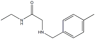 N-ethyl-2-{[(4-methylphenyl)methyl]amino}acetamide Struktur