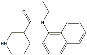 N-ethyl-N-(naphthalen-1-yl)piperidine-3-carboxamide Struktur