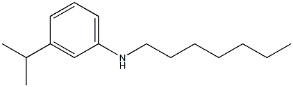 N-heptyl-3-(propan-2-yl)aniline Struktur