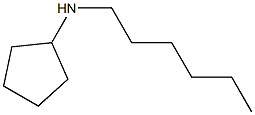 N-hexylcyclopentanamine Struktur