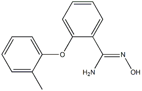 N'-hydroxy-2-(2-methylphenoxy)benzene-1-carboximidamide Struktur