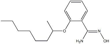 N'-hydroxy-2-(octan-2-yloxy)benzene-1-carboximidamide Struktur