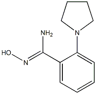 N'-hydroxy-2-(pyrrolidin-1-yl)benzene-1-carboximidamide Struktur