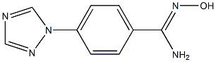 N'-hydroxy-4-(1H-1,2,4-triazol-1-yl)benzene-1-carboximidamide Struktur