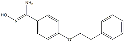 N'-hydroxy-4-(2-phenylethoxy)benzenecarboximidamide Struktur