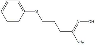 N'-hydroxy-4-(phenylsulfanyl)butanimidamide Struktur