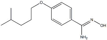 N'-hydroxy-4-[(4-methylpentyl)oxy]benzene-1-carboximidamide Struktur