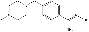 N'-hydroxy-4-[(4-methylpiperazin-1-yl)methyl]benzenecarboximidamide Struktur