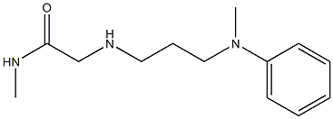 N-methyl-2-({3-[methyl(phenyl)amino]propyl}amino)acetamide Struktur