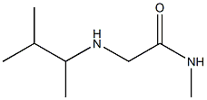 N-methyl-2-[(3-methylbutan-2-yl)amino]acetamide Struktur