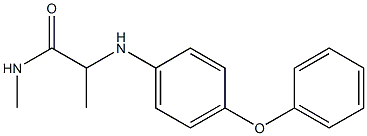 N-methyl-2-[(4-phenoxyphenyl)amino]propanamide Struktur